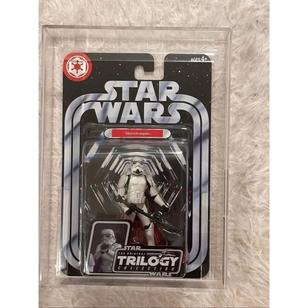 2004 AFA Graded 8.5 Hasbro Star Wars Storm Trooper action figure